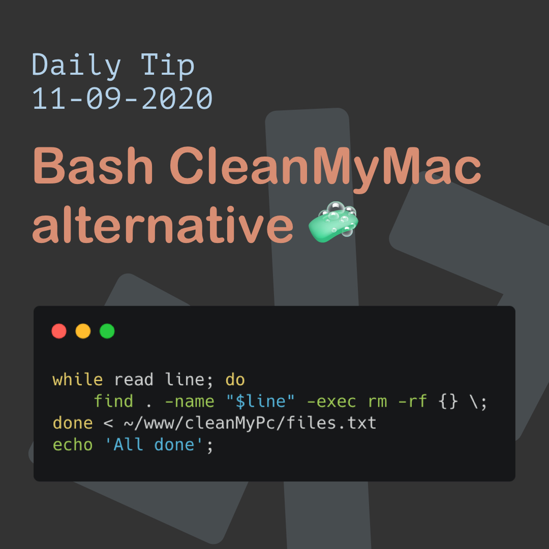 Bash CleanMyMac alternative 🧼