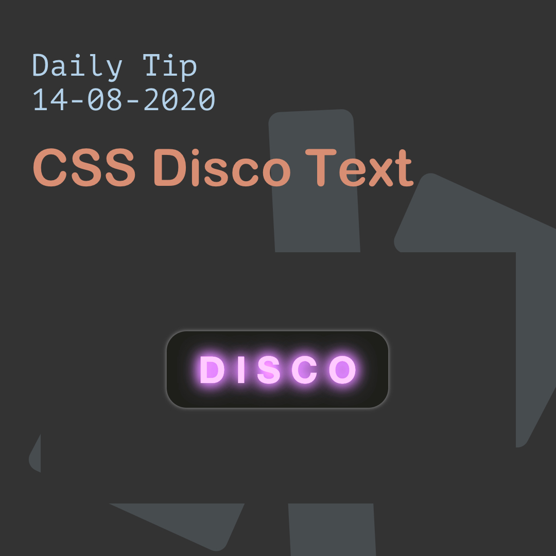 CSS Disco Text