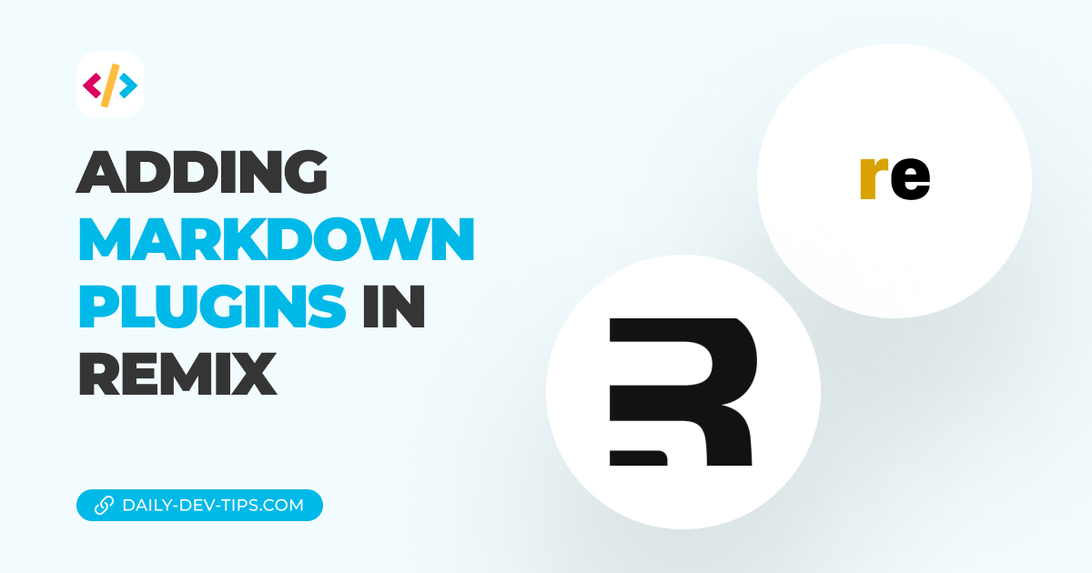 Adding Markdown plugins in Remix