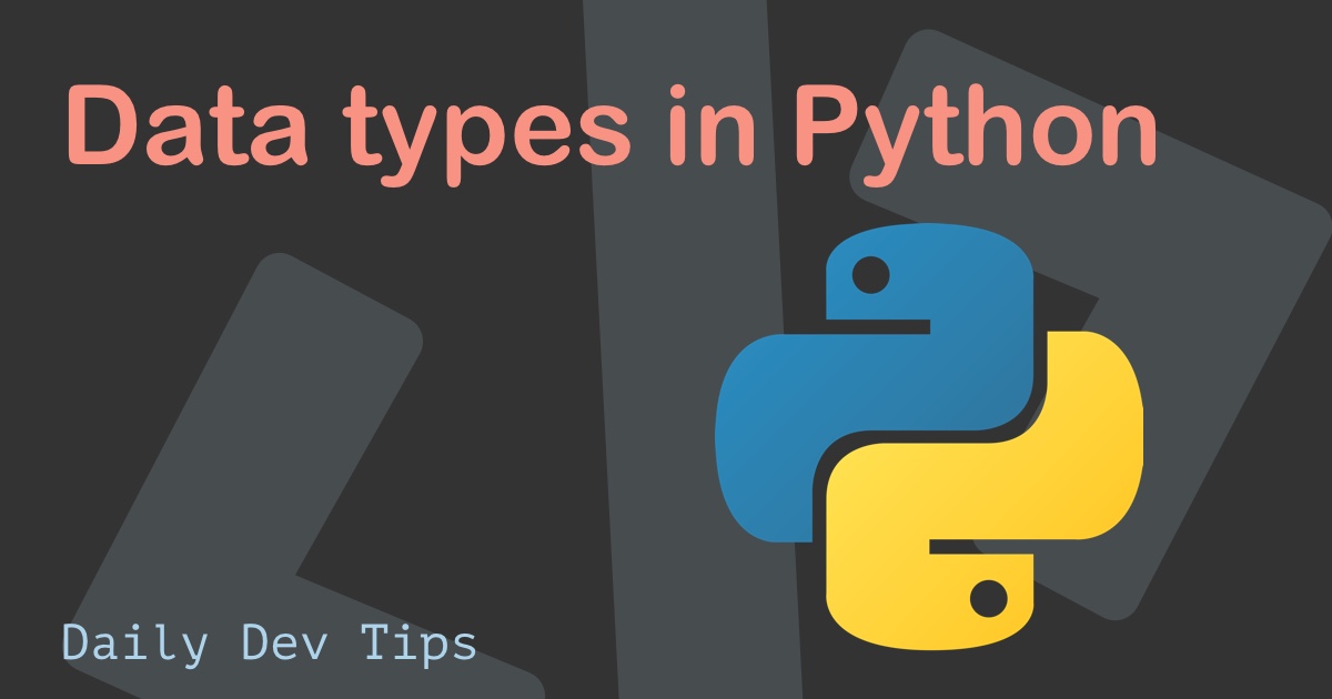 Data types in Python