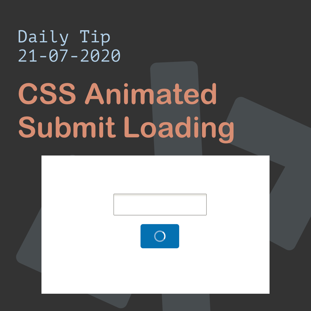 CSS Animated Submit Loading