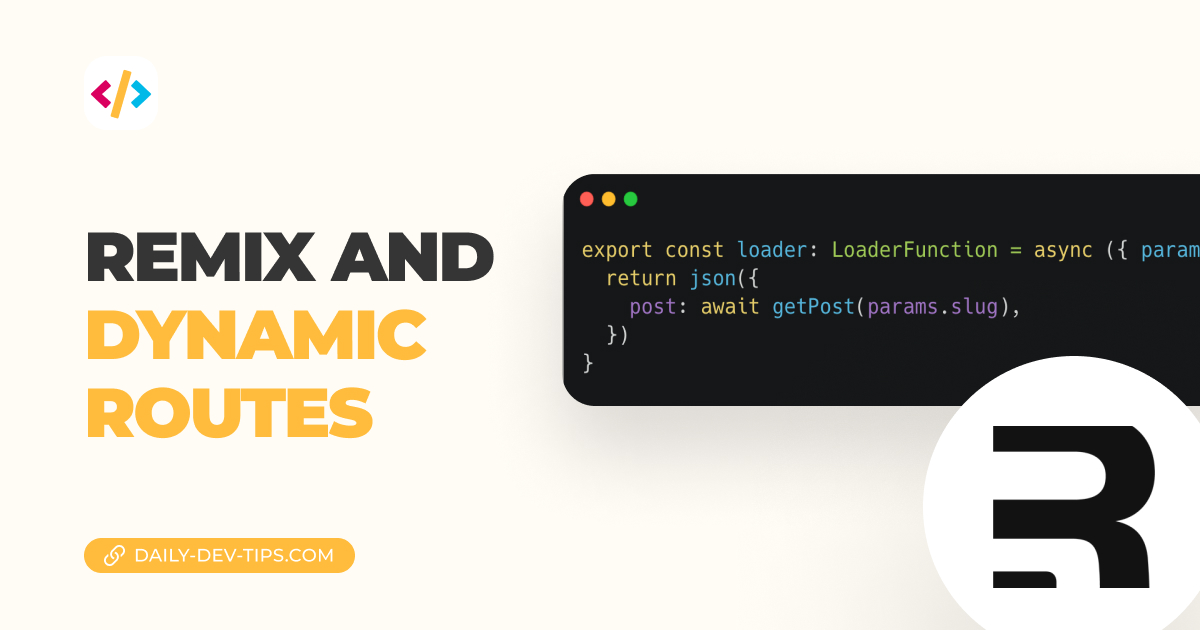 Remix and dynamic routes