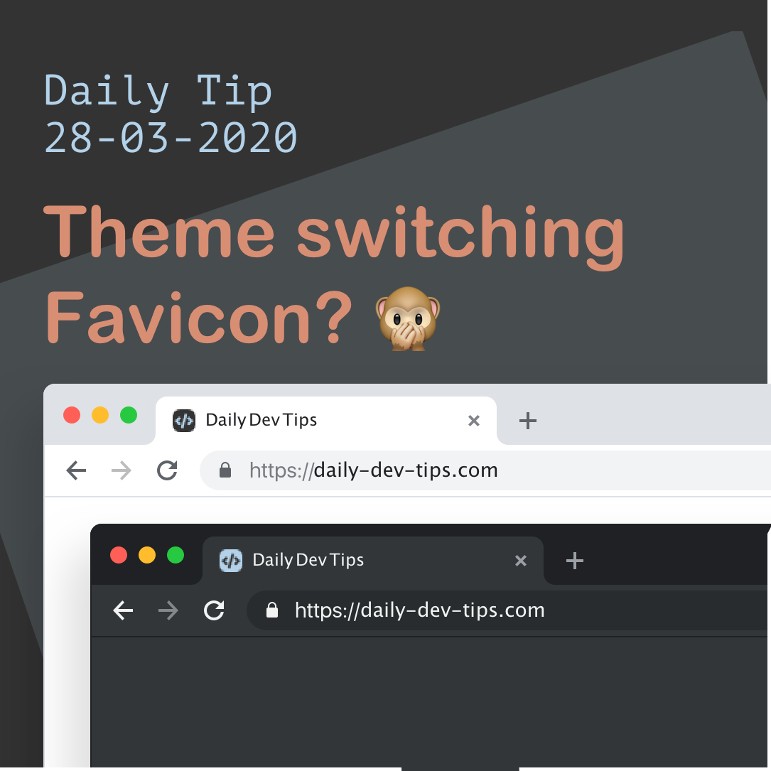 Theme switching Favicon? 🙊