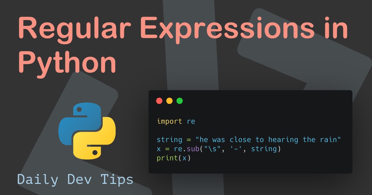 Regular Expressions in Python